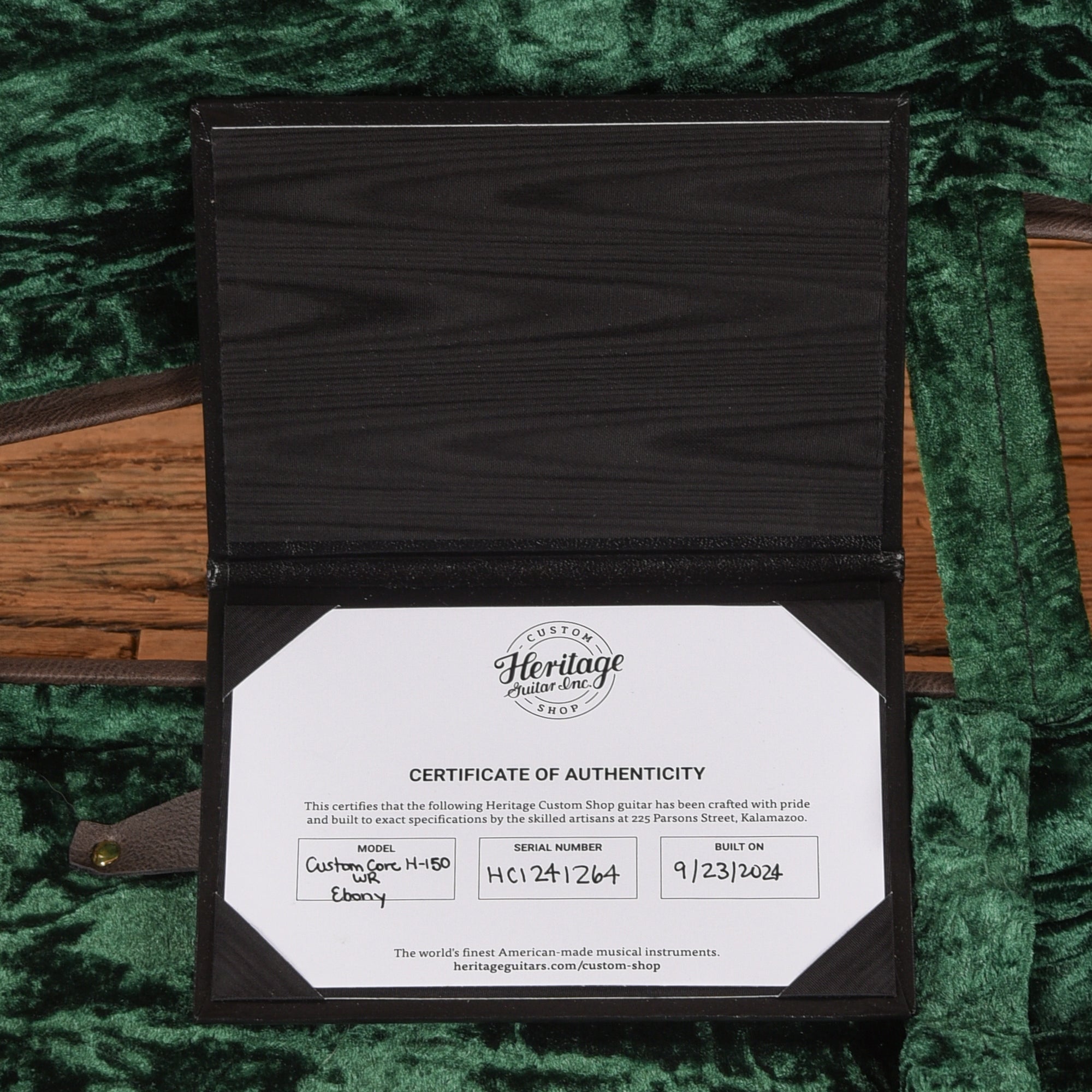 Heritage Custom Shop Core Collection H-150 Ebony 2024 Electric Guitars / Solid Body