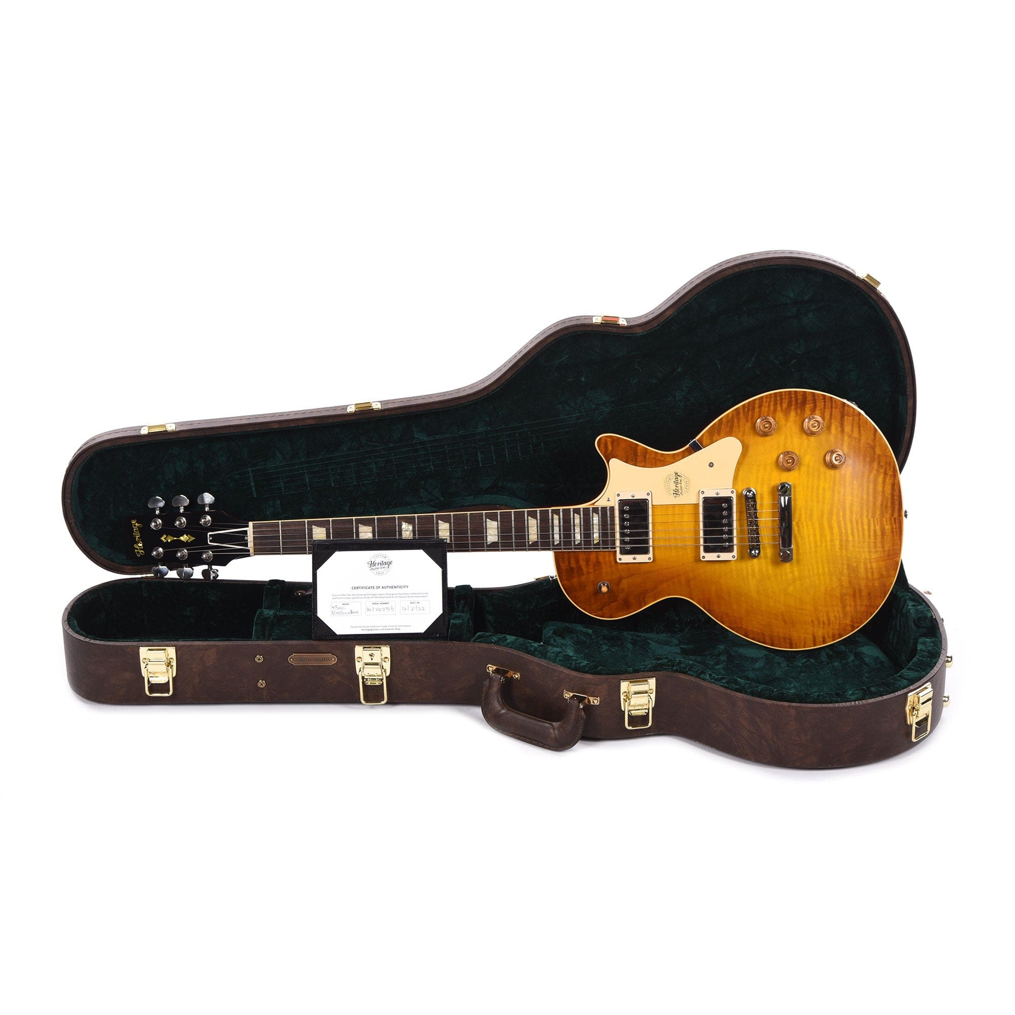 Heritage Custom Shop Core H-150 Dirty Lemon Burst w/CME Hand-Selected Top Electric Guitars / Solid Body