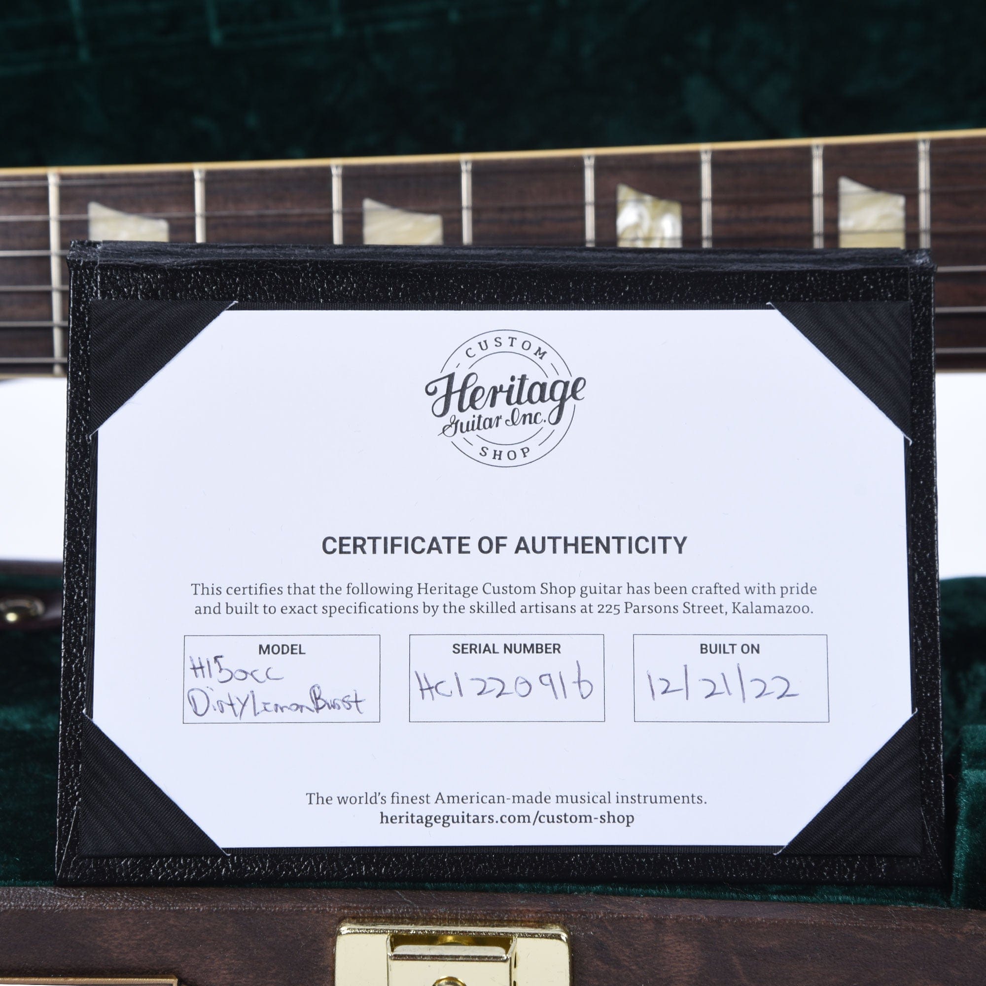 Heritage Custom Shop Core H-150 Dirty Lemon Burst w/CME Hand-Selected Top Electric Guitars / Solid Body