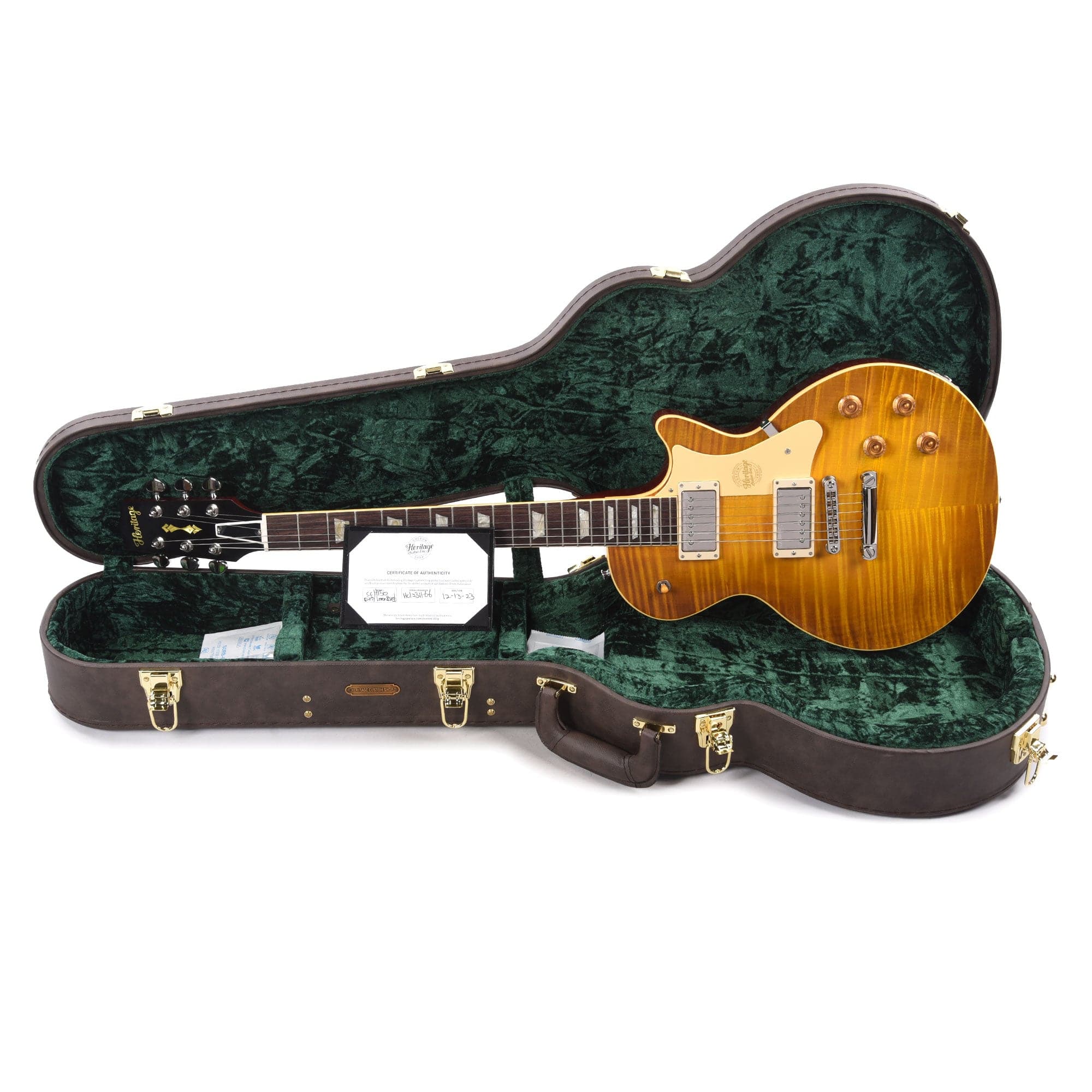 Heritage Custom Shop Core H-150 Dirty Lemon Burst w/CME Hand-Selected Top Electric Guitars / Solid Body