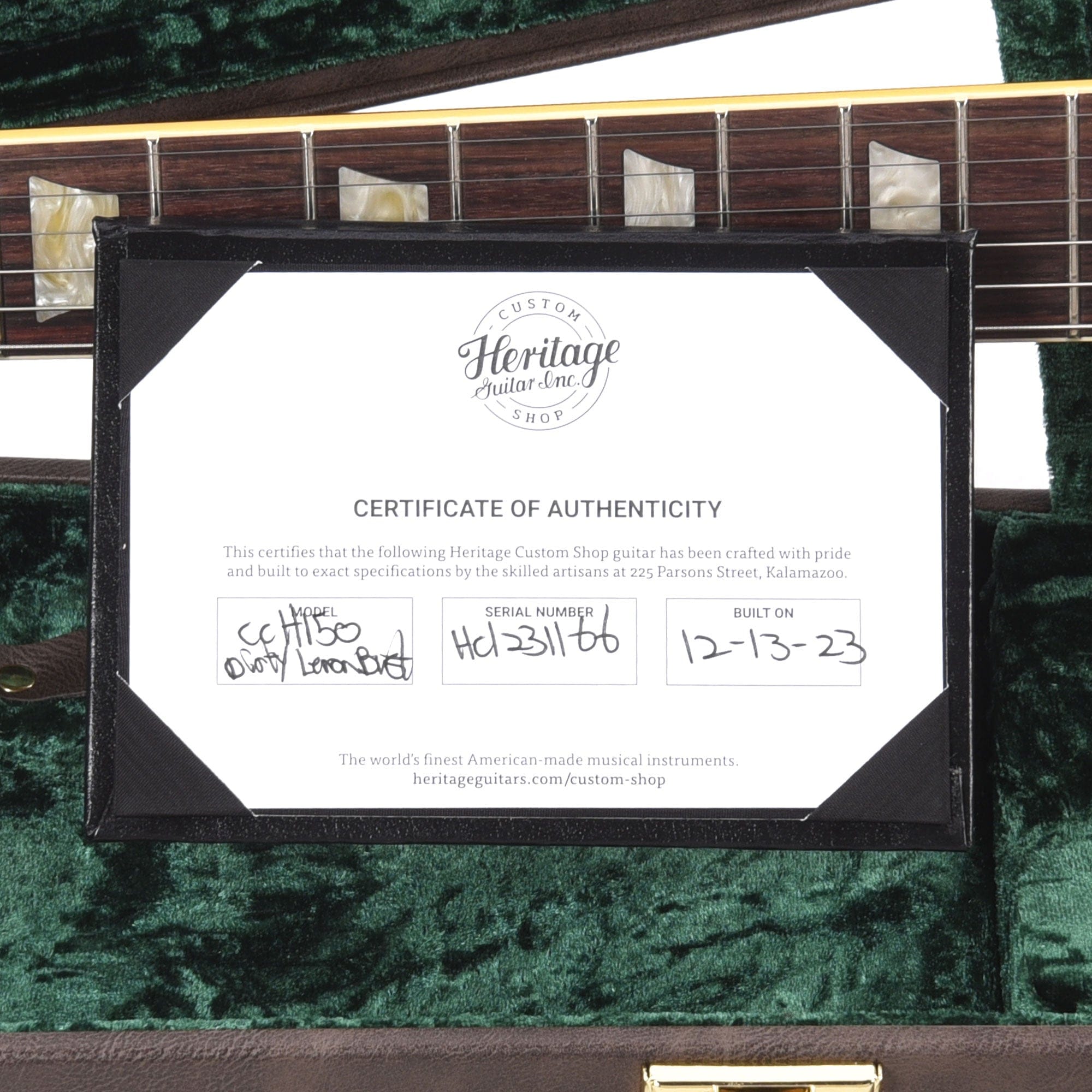 Heritage Custom Shop Core H-150 Dirty Lemon Burst w/CME Hand-Selected Top Electric Guitars / Solid Body