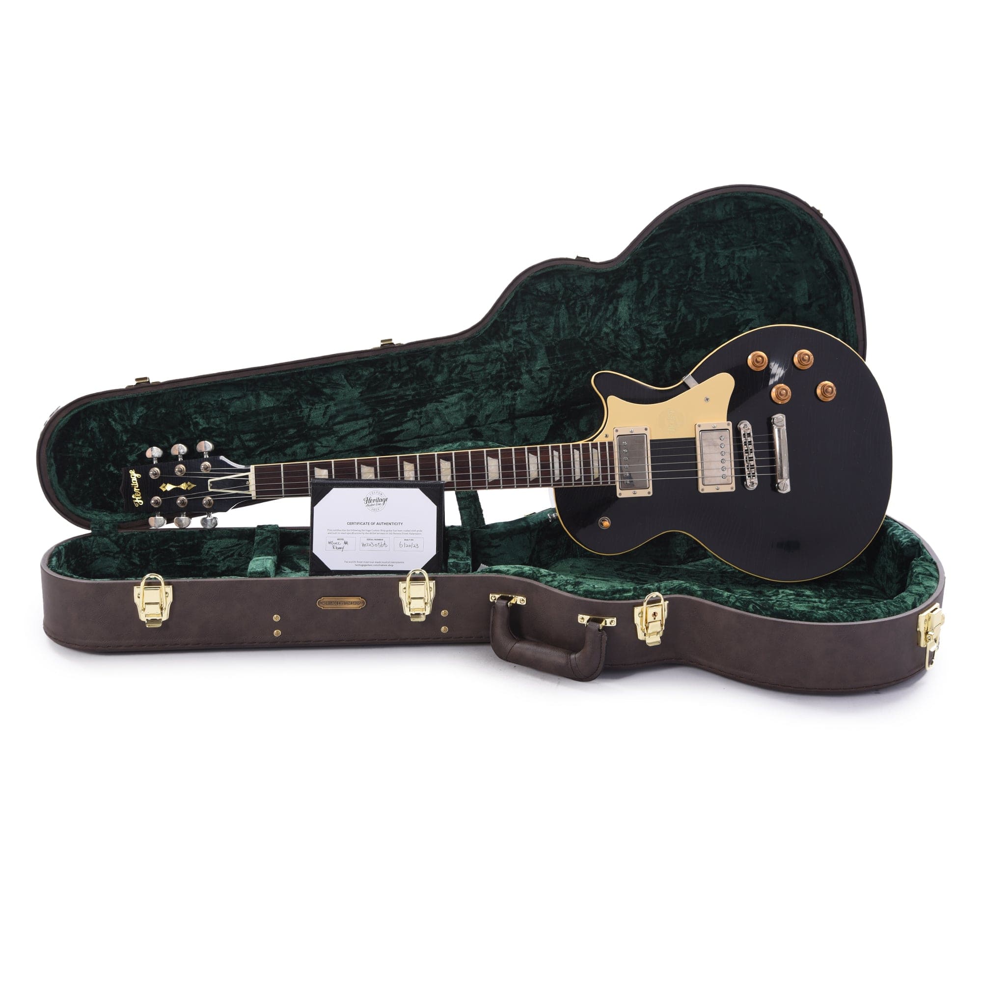 Heritage Custom Shop Core H-150 Ebony Artisan Aged Electric Guitars / Solid Body