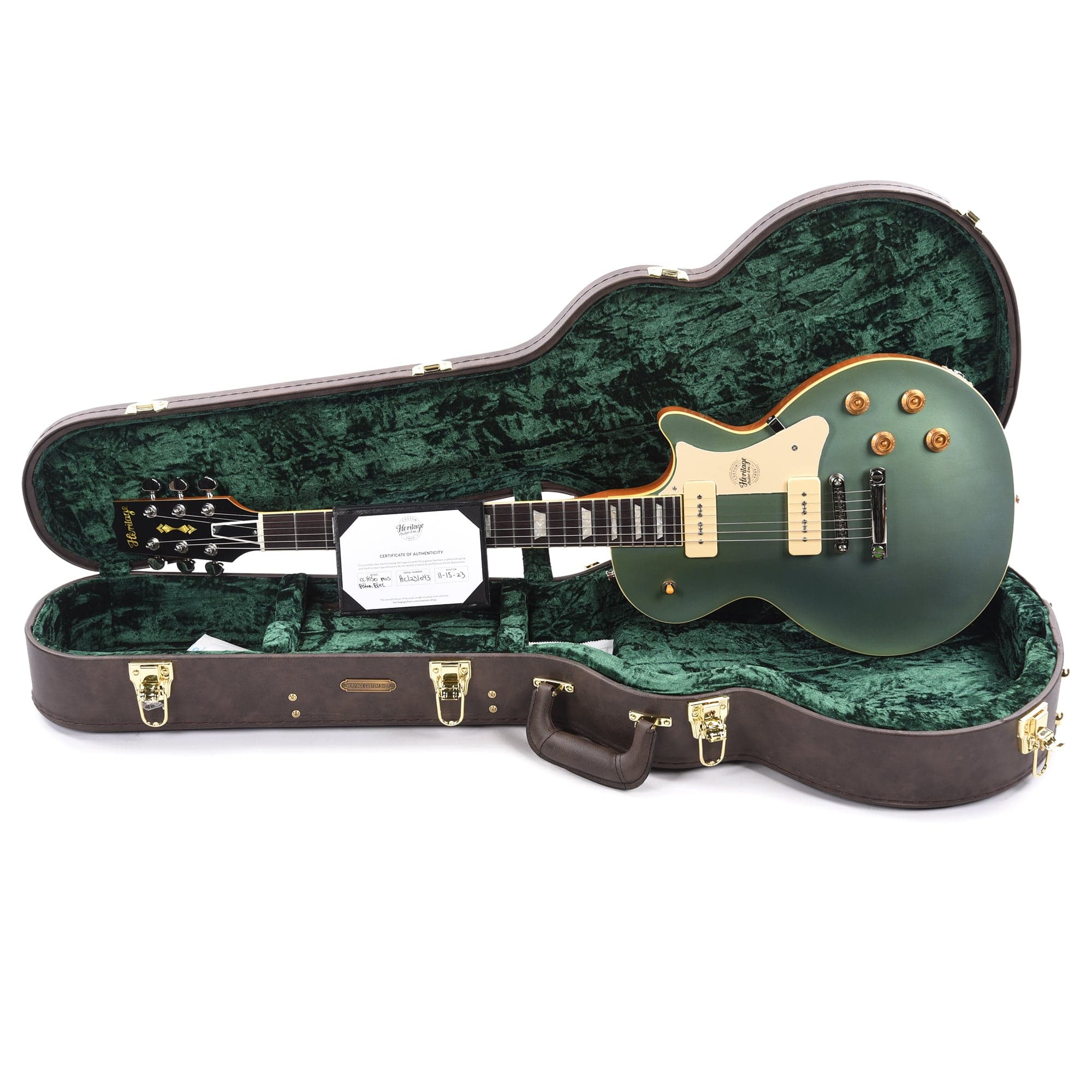 Heritage Custom Shop Core H-150 P90 Pelham Blue Electric Guitars / Solid Body