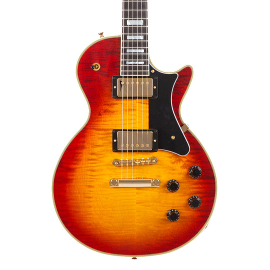 Heritage Custom Shop Core H-157 Maple Top Dark Cherry Sunburst Electric Guitars / Solid Body