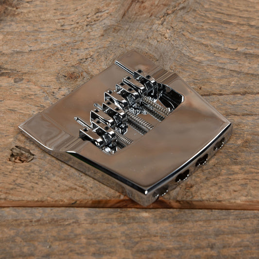 Hipshot 4 String Rickenbacker Replacement Bridge Chromed Aluminum Parts / Amp Parts