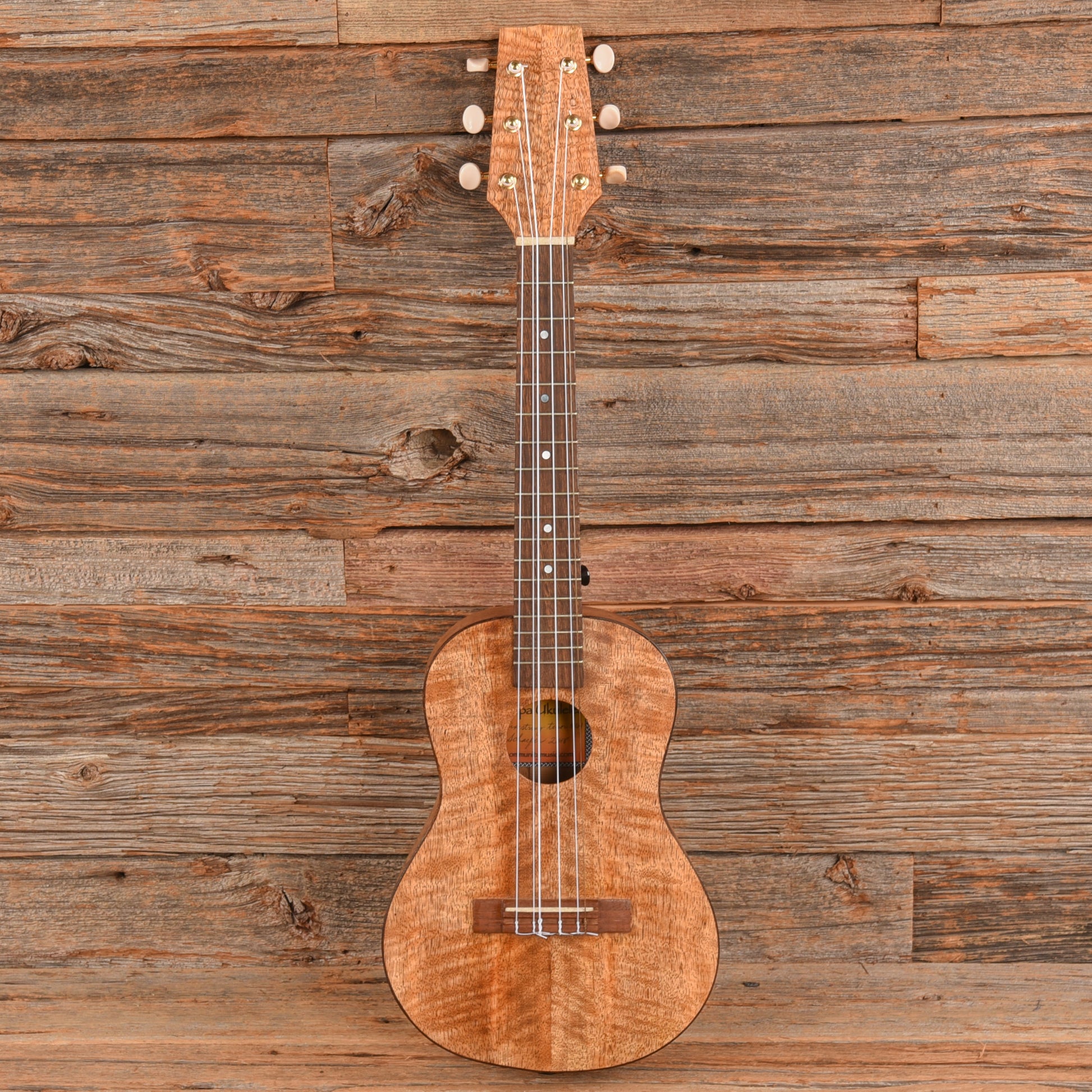 Ho'okipa Mango Six String Tenor Natural Folk Instruments / Ukuleles