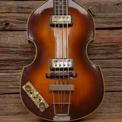 Hofner 500/1 1963 body w/Late 70s neck Sunburst 1963 LEFTY Bass Guitars / 4-String