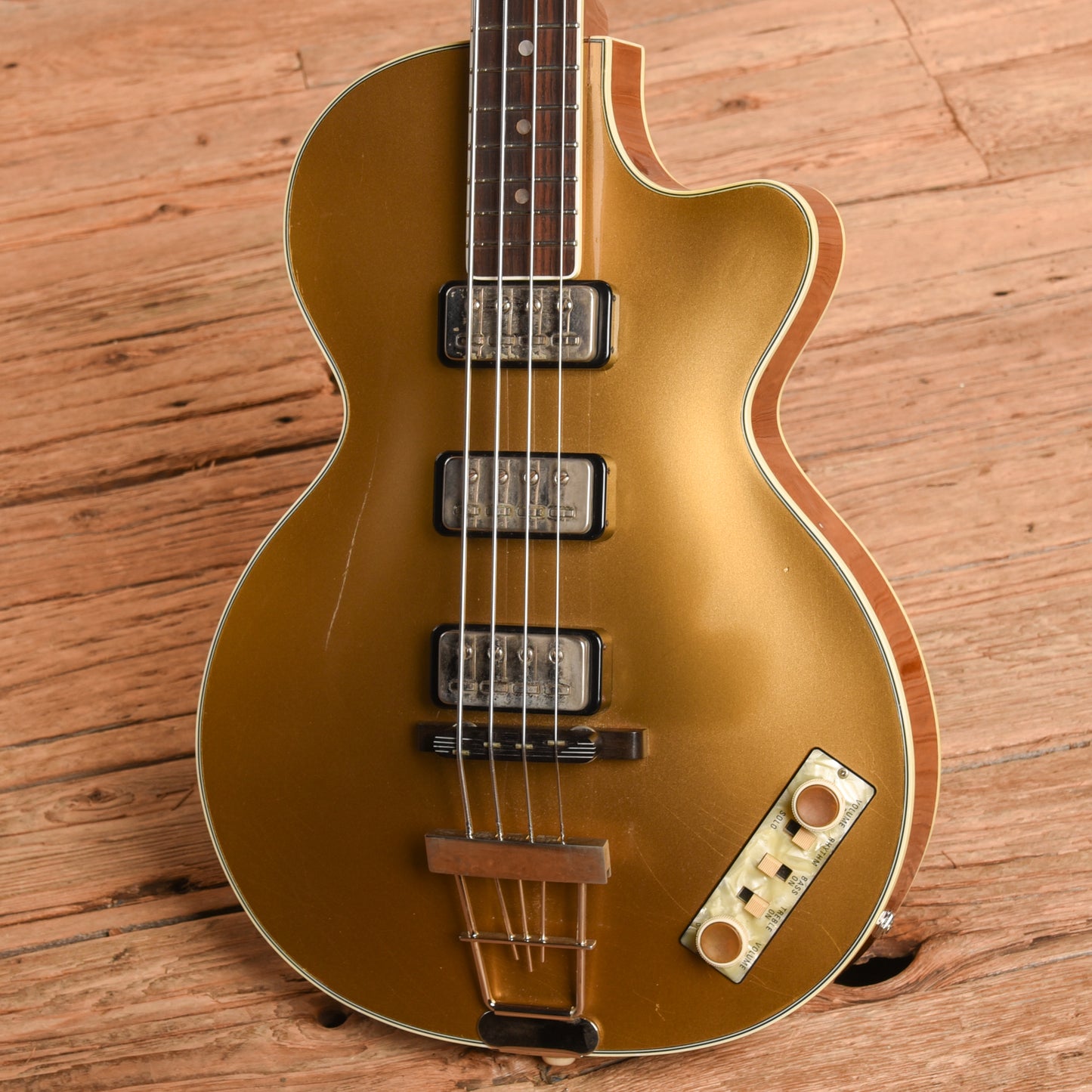 Hofner 500/2 Custom Shop T. Petersson Goldtop 2007 Bass Guitars / 4-String