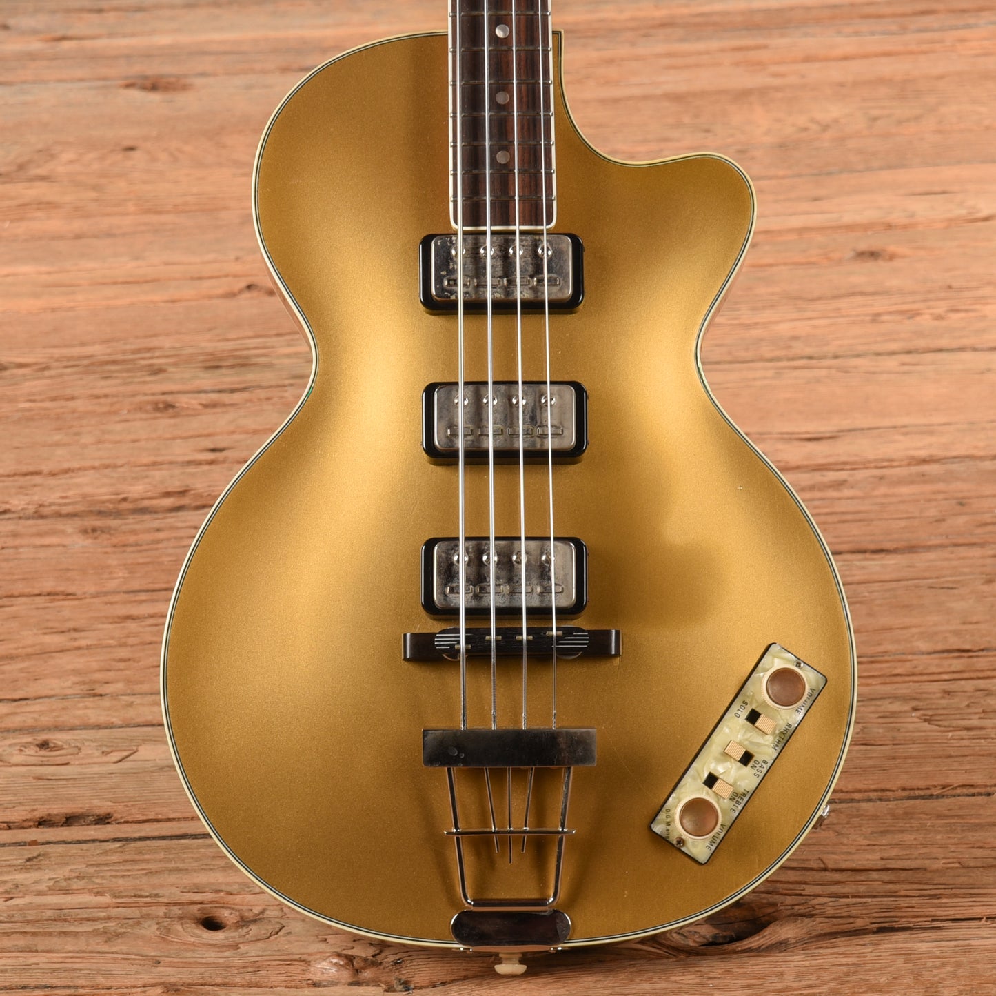 Hofner 500/2 Custom Shop T. Petersson Goldtop 2007 Bass Guitars / 4-String