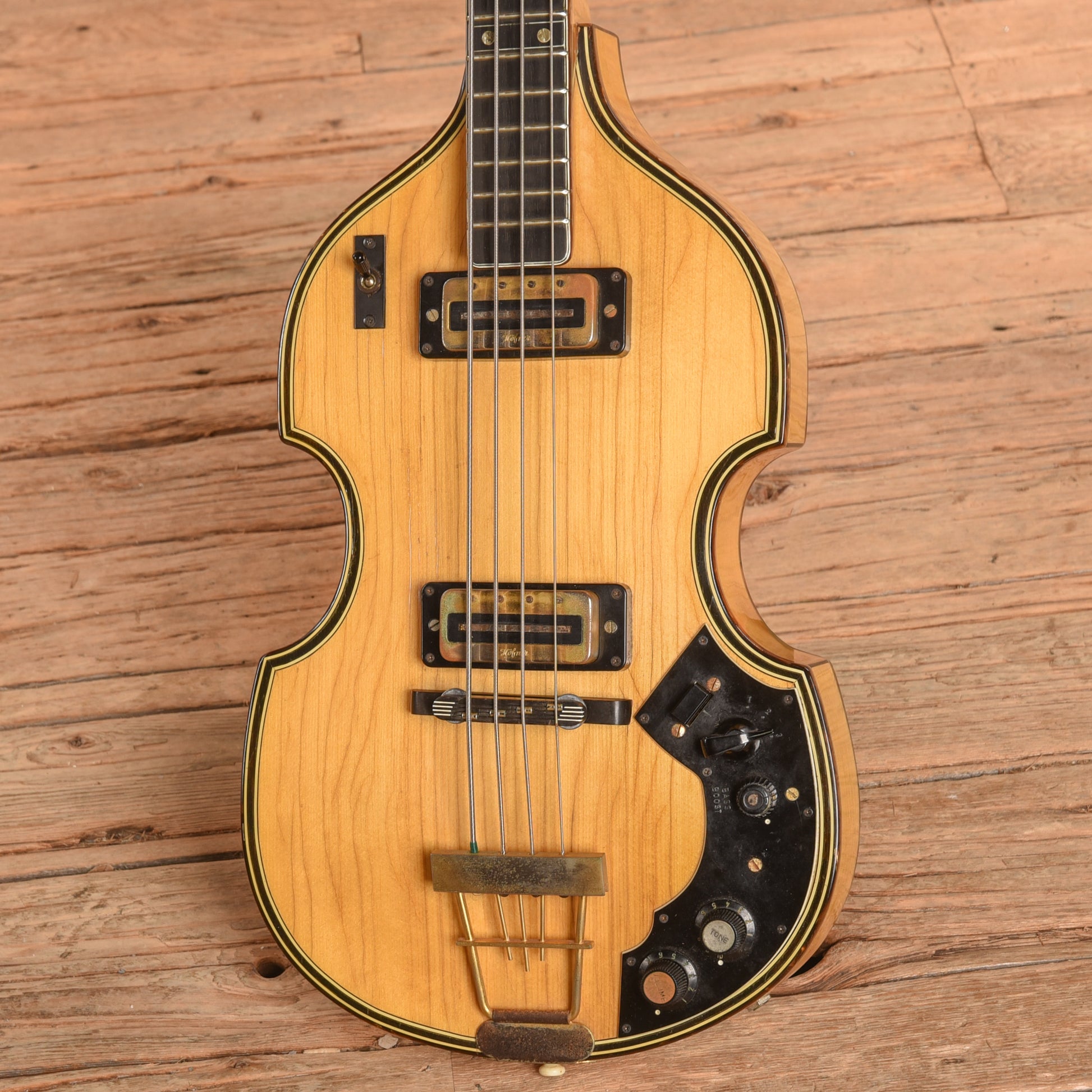 Hofner G500/1 Super Beatle Natural 1960s Bass Guitars / 4-String