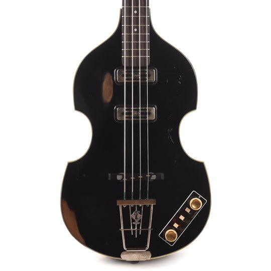 Hofner H500/1-61RLC Cavern Violin Bass Guitar Black Antique Relic Bass Guitars / 4-String