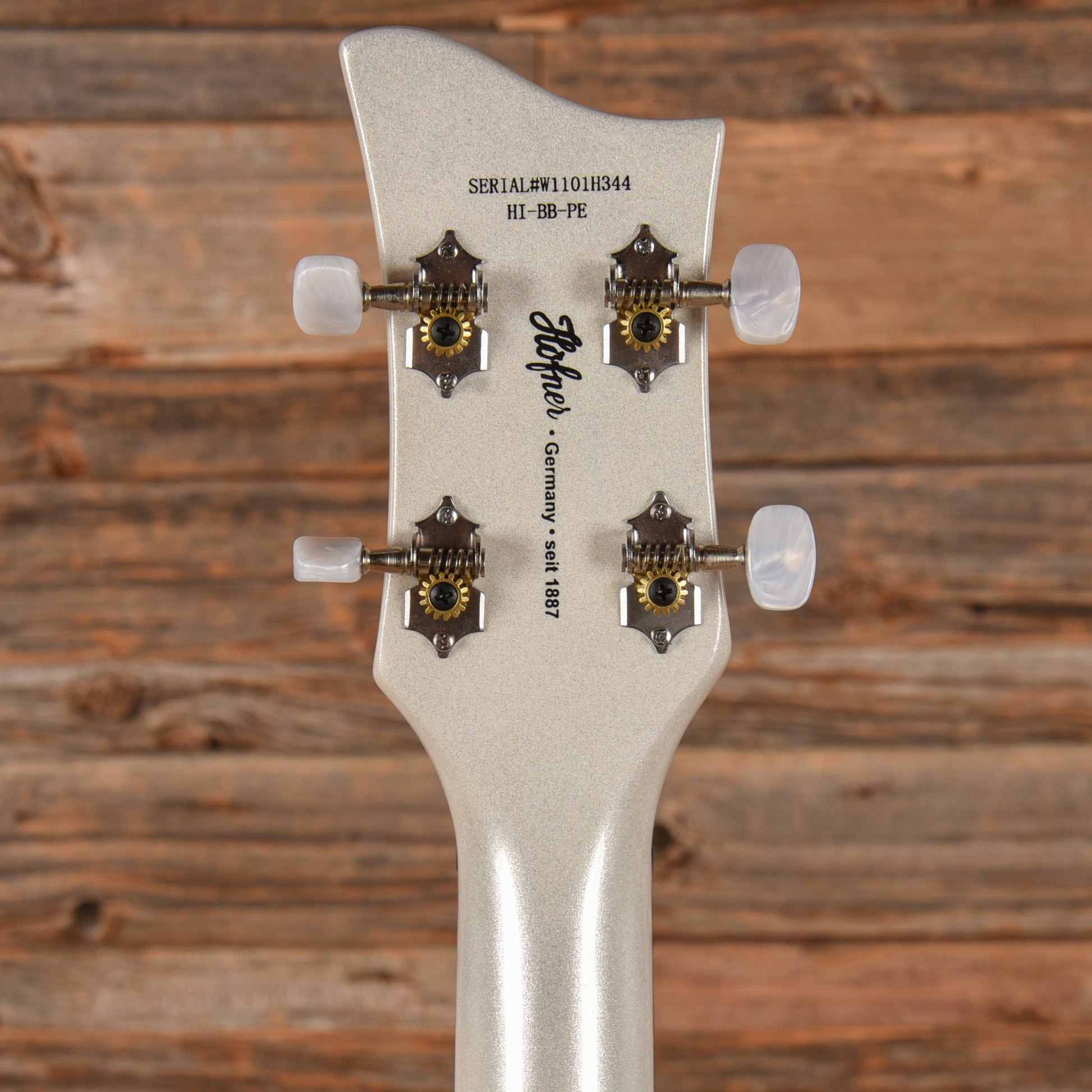 Hofner Ignition B-Bass HI Series Violin Bass Pearl White Bass Guitars / 4-String