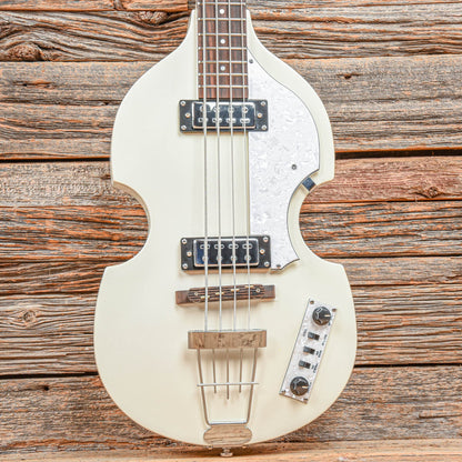 Hofner Ignition Pro Violin Bass Pearl White Bass Guitars / 4-String
