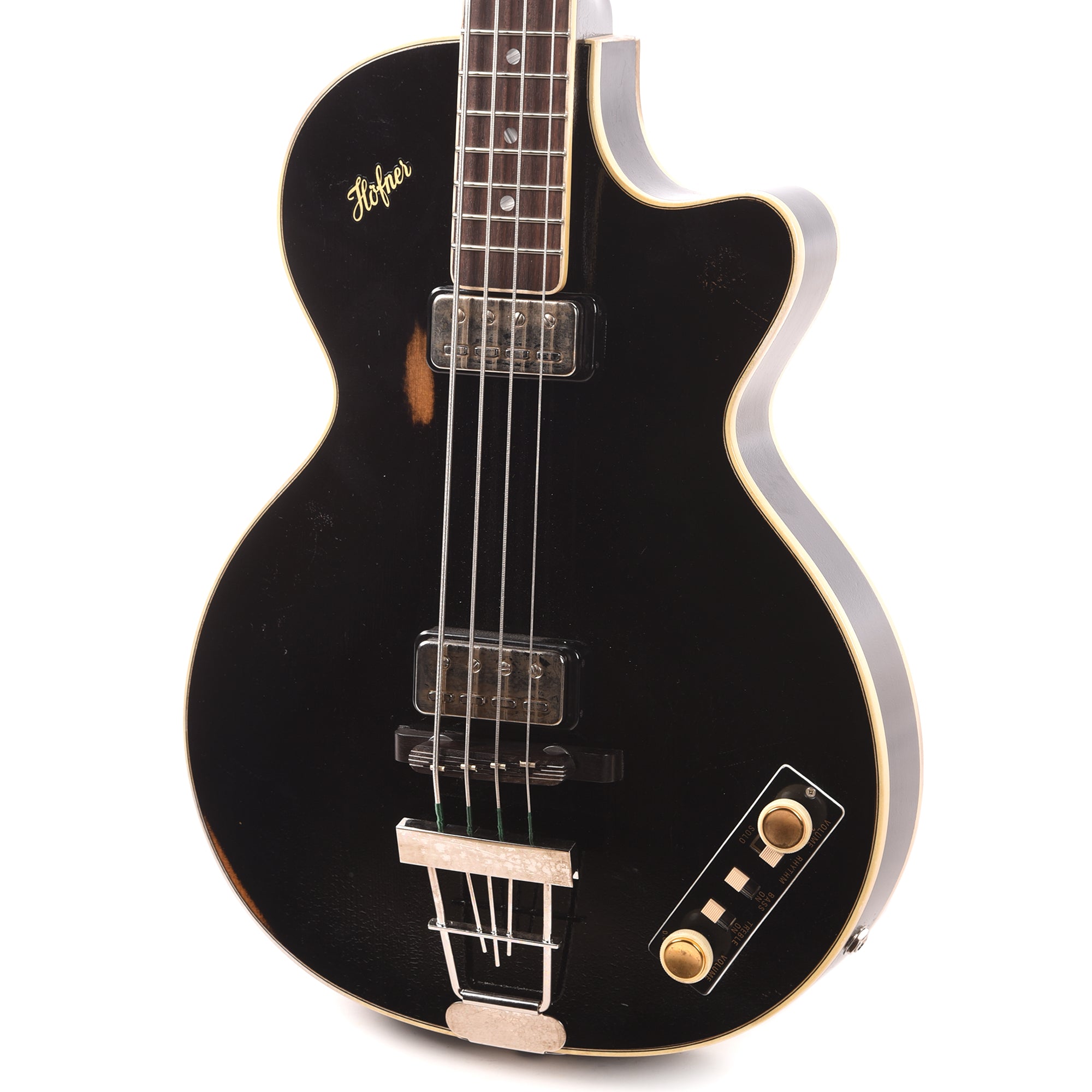 Hofner Limited Edition H500/2-RLC-O 1965 Reissue Club Bass Vintage Relic Black Bass Guitars / Short Scale