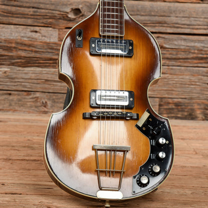 Hofner 459-TZ Violin Guitar Sunburst 1970s Electric Guitars / Hollow Body