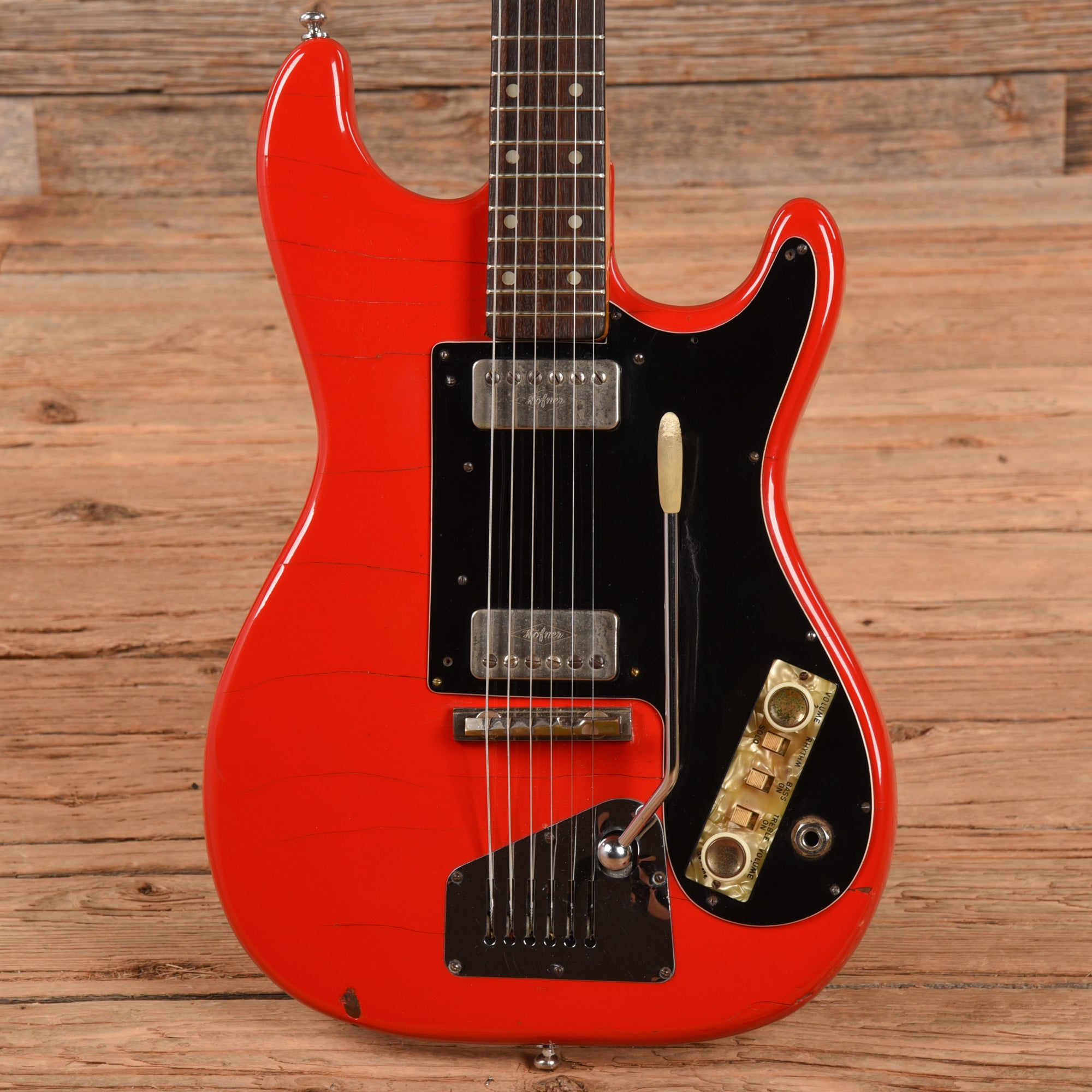 Hofner Galaxy Red 1960s – Chicago Music Exchange