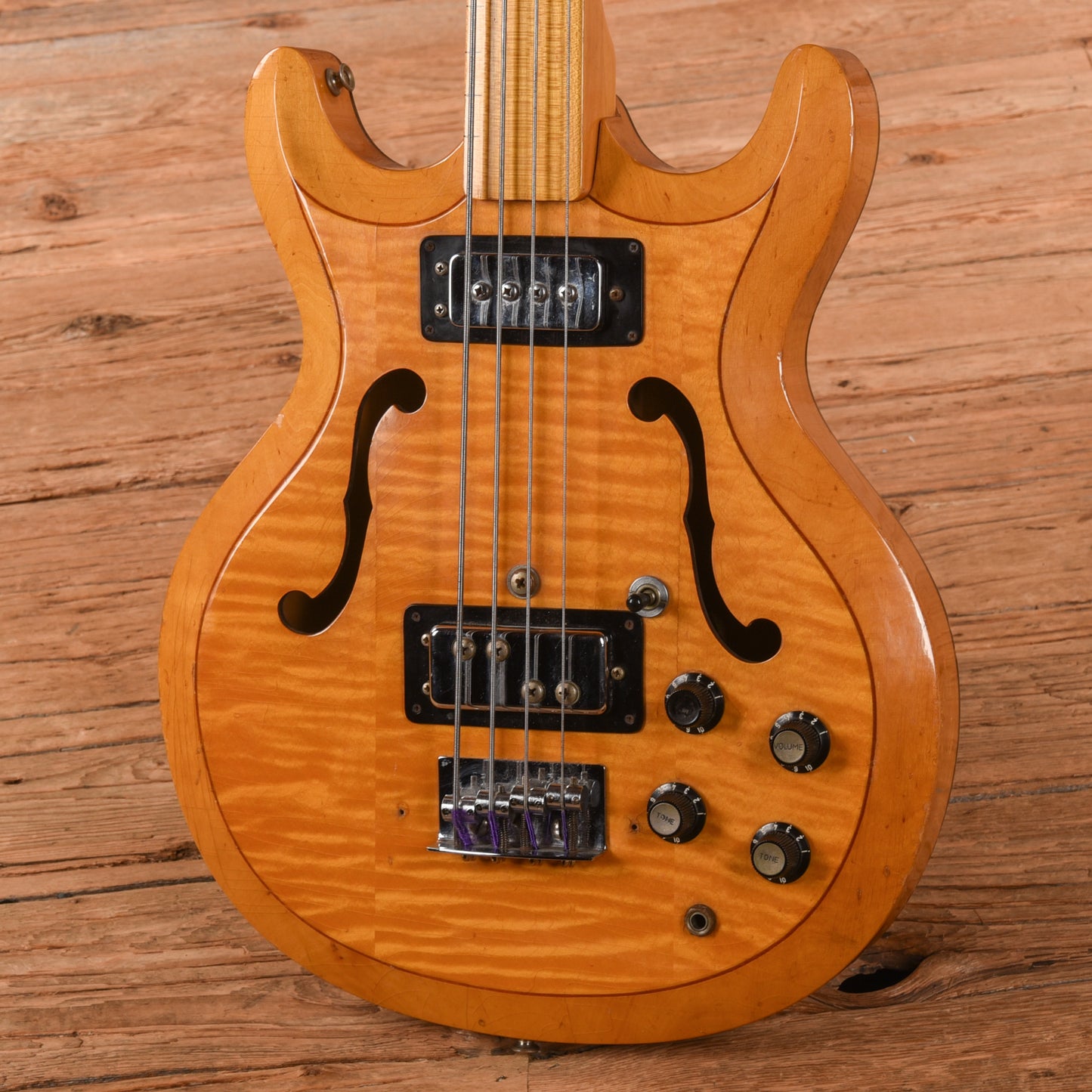 Hohner Bartell Black Widow Fretless natural 1971 Bass Guitars / 5-String or More