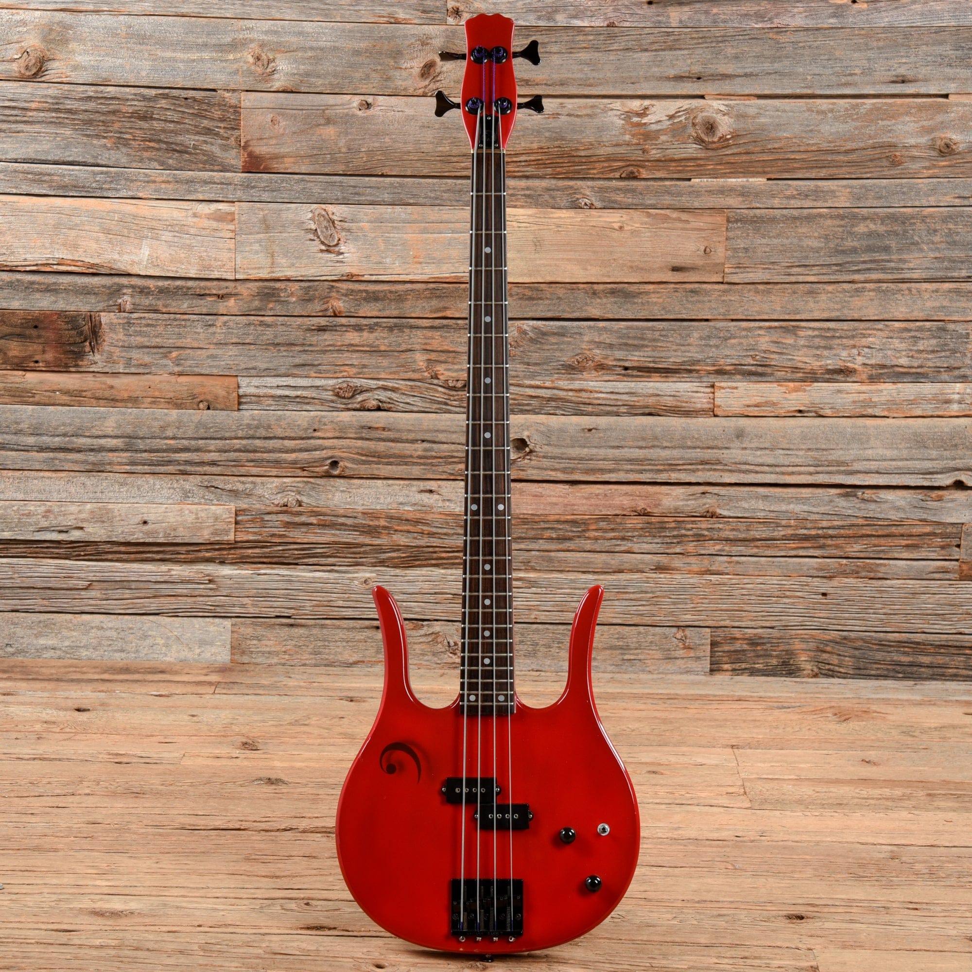 Hondo Long Horn Long Scale Bass Red Refin Chicago Music Exchange