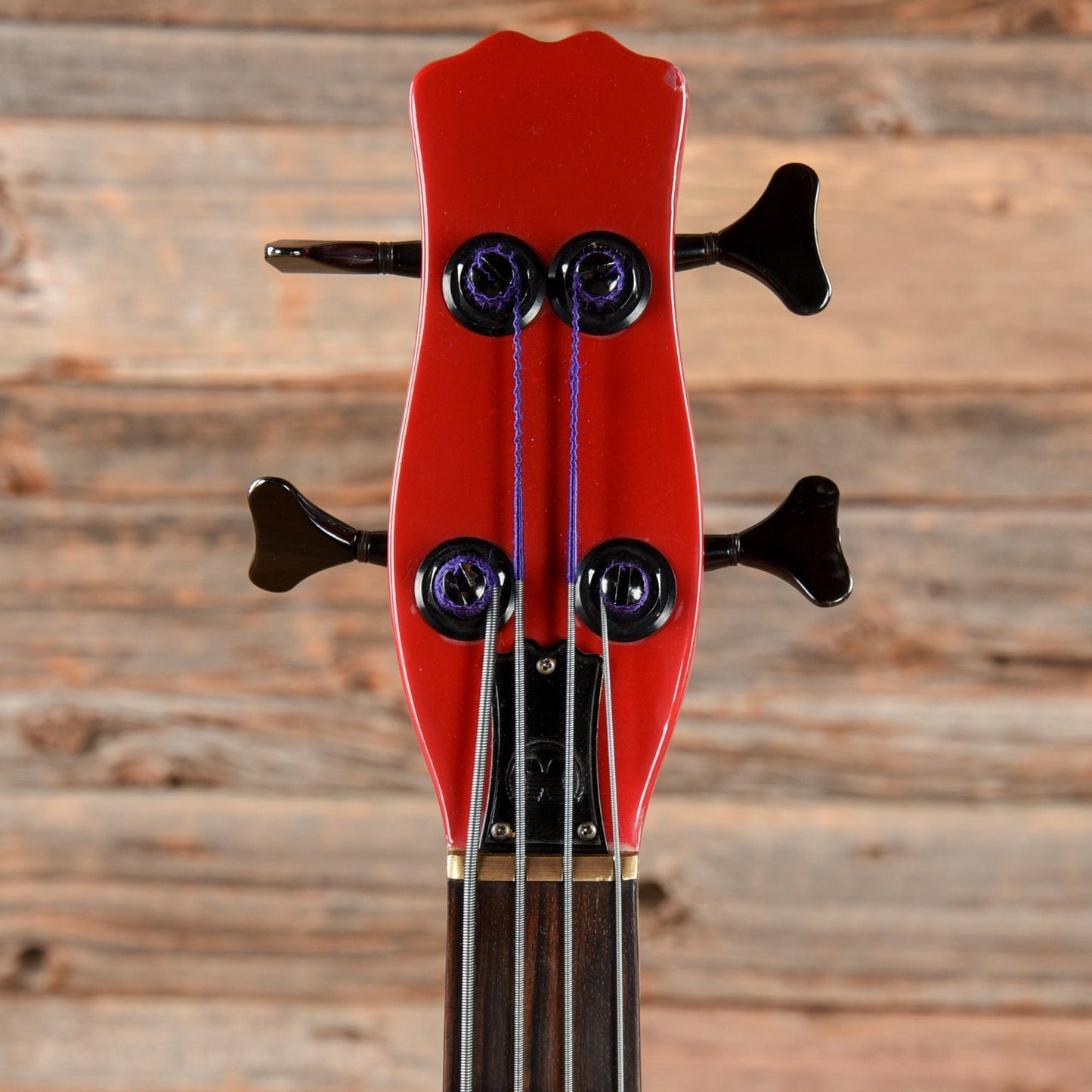 Hondo Long Horn Long Scale Bass Red Refin Bass Guitars / 4-String