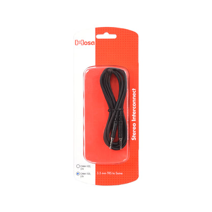 Hosa CMM-105 Stereo Interconnect 3.5 mm TRS Cable 5' Accessories / Cables
