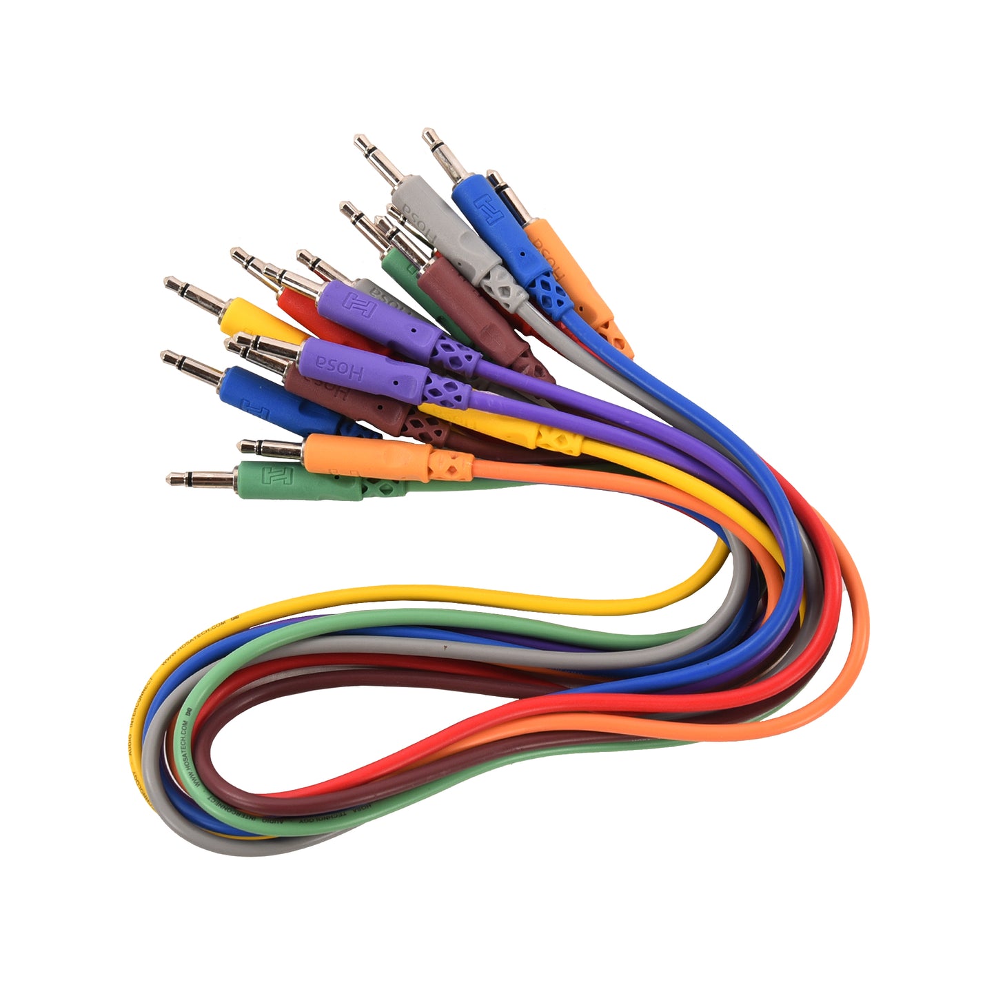 Hosa CMM-845 1.5Í Unbalanced Patch Cable 3.5 mmTS to Same (8 pack) Accessories / Cables