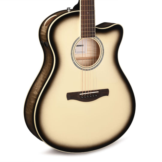 Ibanez AAM370M1CETPA Acoustic Electric Guitar Transparent Panda High Gloss Finish Acoustic Guitars / Built-in Electronics