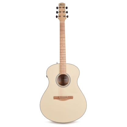 Ibanez AAM370M2EAIB Acoustic Electric Guitar Transparent Antique White Ice Blue Open Pore Acoustic Guitars / Built-in Electronics