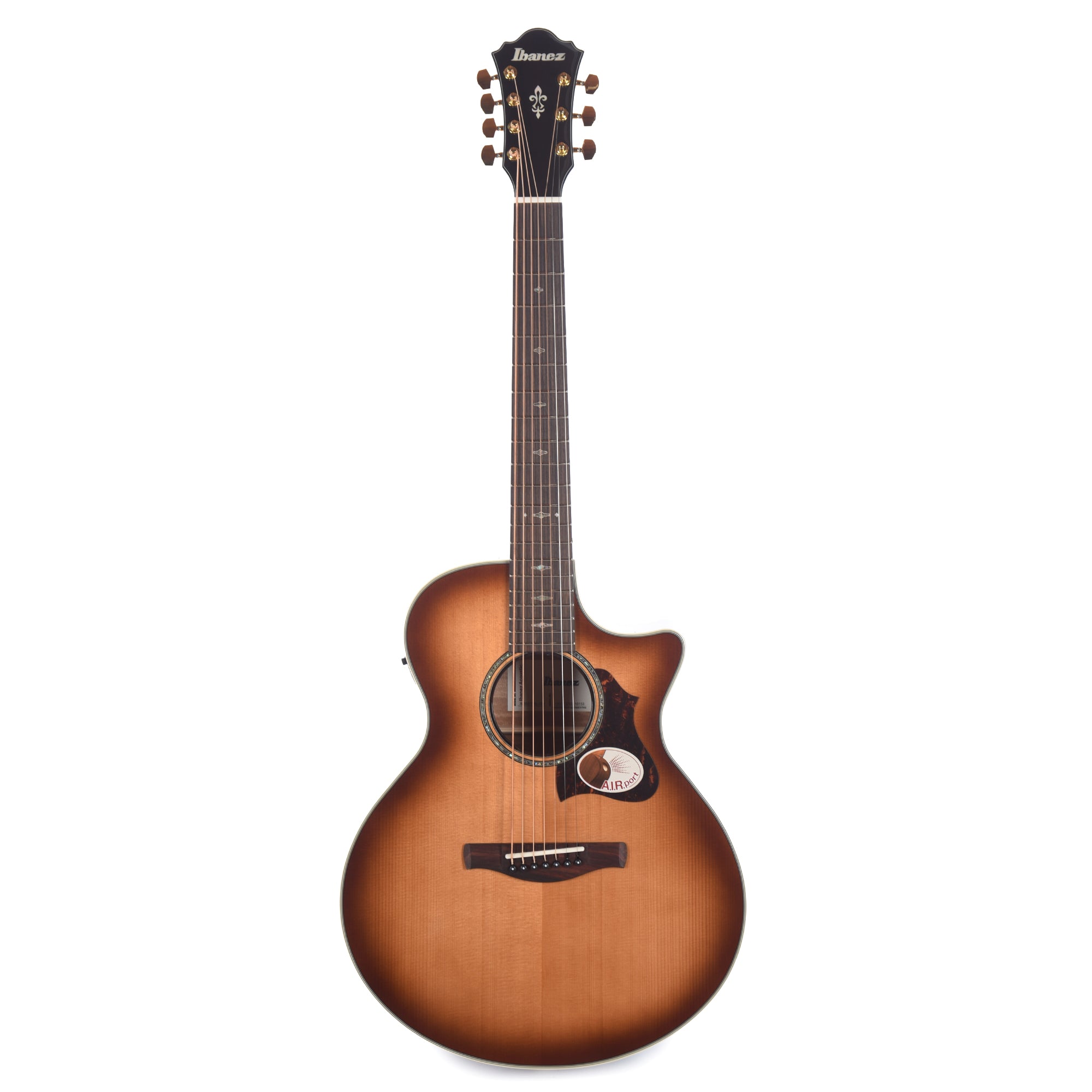 Ibanez AE3007FMHTBH 7-String Acoustic-Electric Guitar AE Tobacco Edge Burst High Gloss Acoustic Guitars / Built-in Electronics