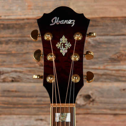Ibanez AEF37E Acoustic Electric Red Burst Acoustic Guitars / Built-in Electronics