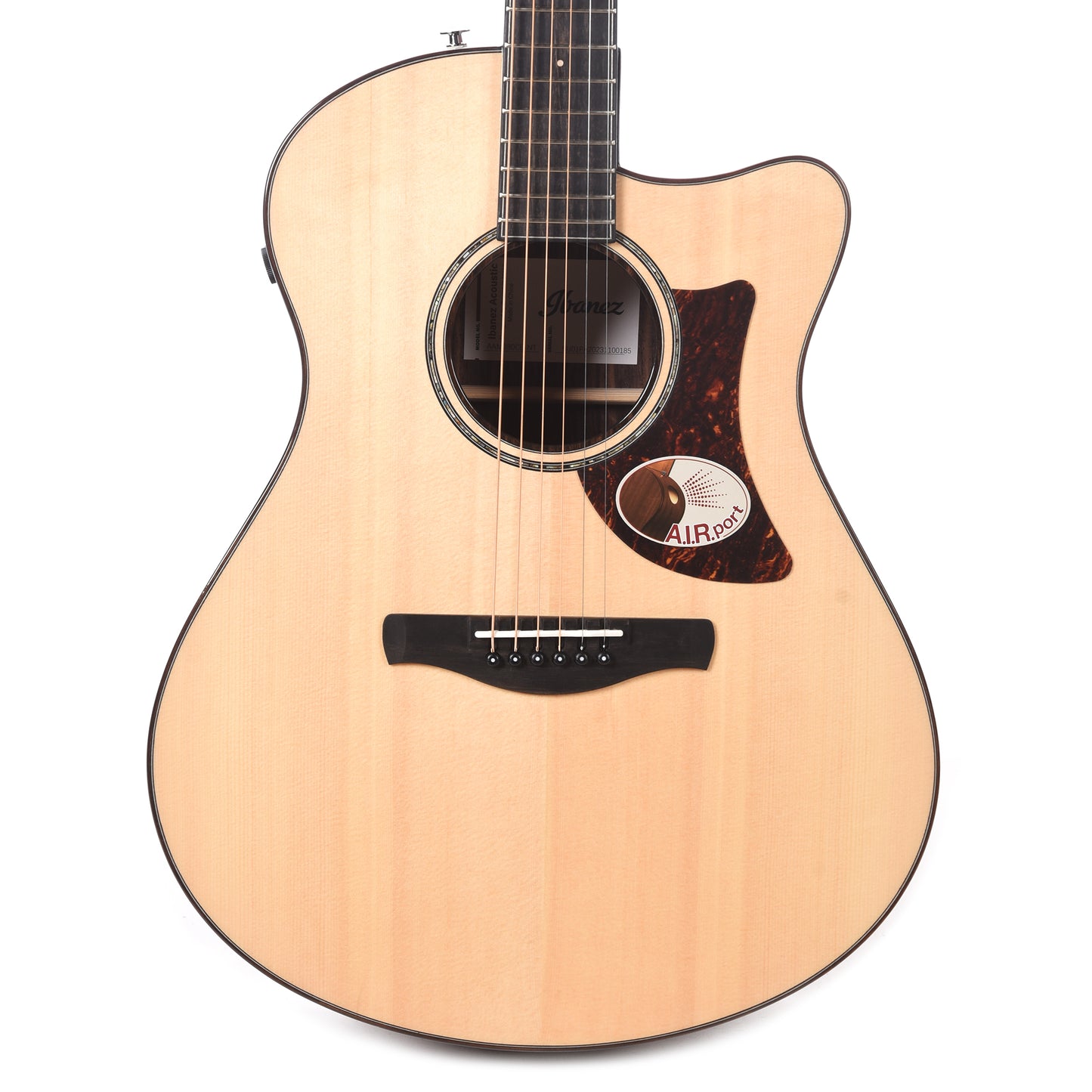 Ibanez AAM380CENT Acoustic-Electric Guitar Natural High Gloss Acoustic Guitars / Classical