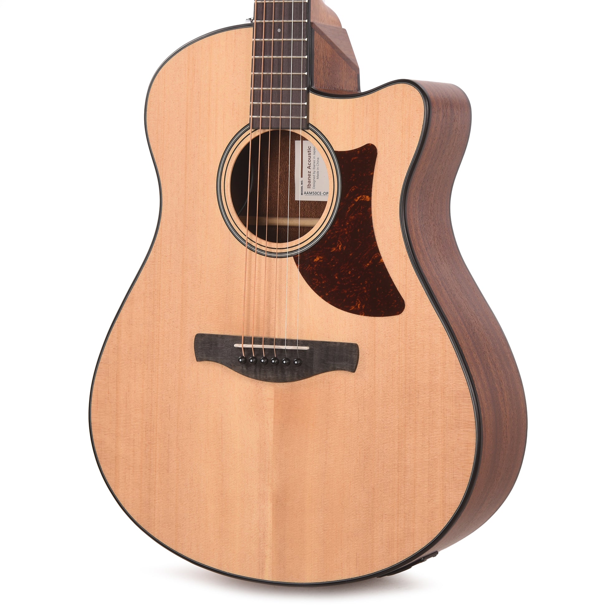 Ibanez AAM50CEOPN Acoustic-Electric Guitar Open Pore Natural Acoustic Guitars / Classical