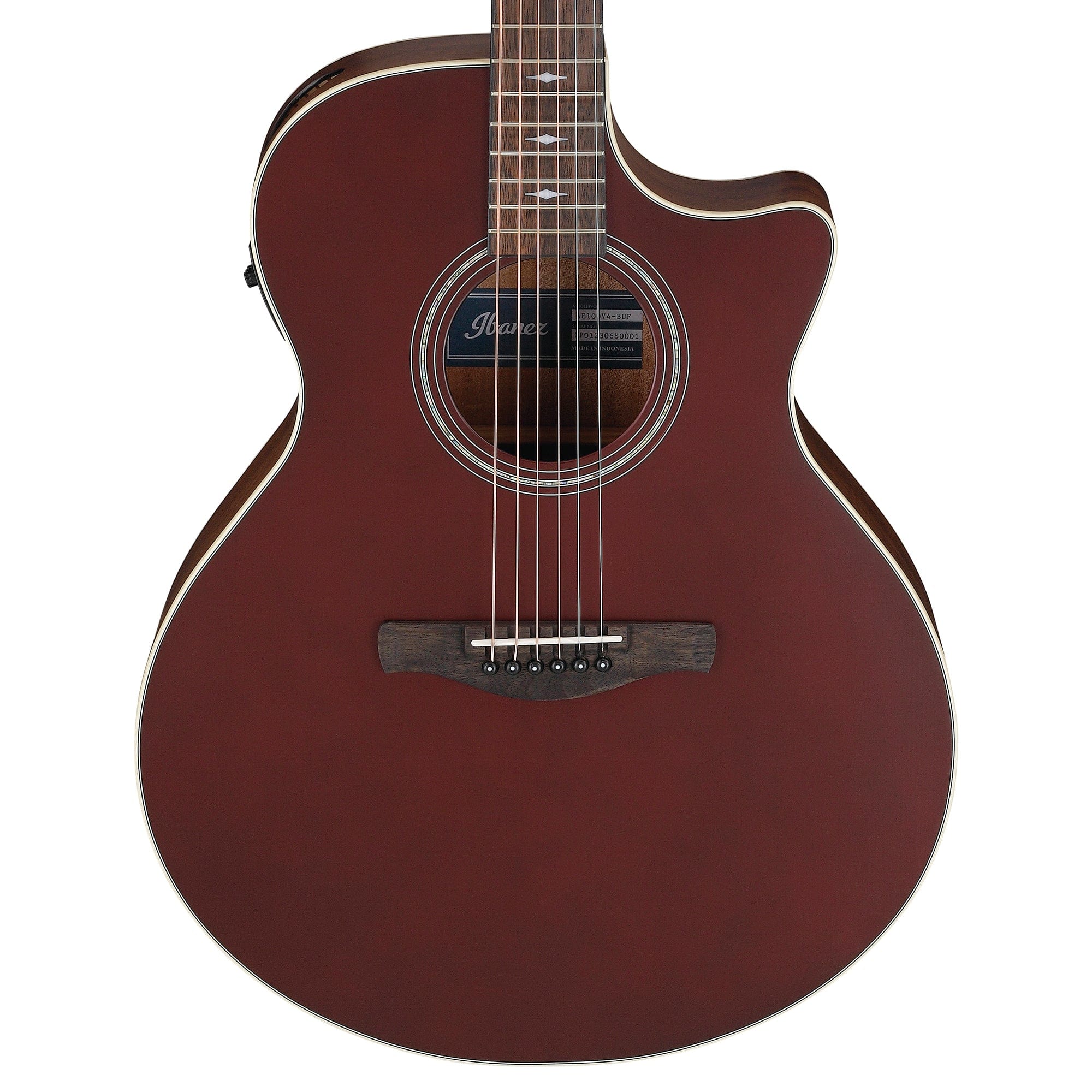 Ibanez AE100BUF Acoustic-Electric Guitar Burgundy Flat Acoustic Guitars / Classical