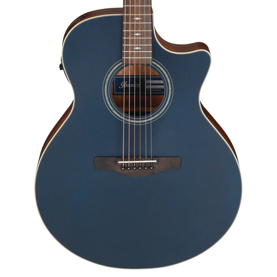 Ibanez AE100DBF Acoustic-Electric Guitar Dark Tide Blue Flat Acoustic Guitars / Classical