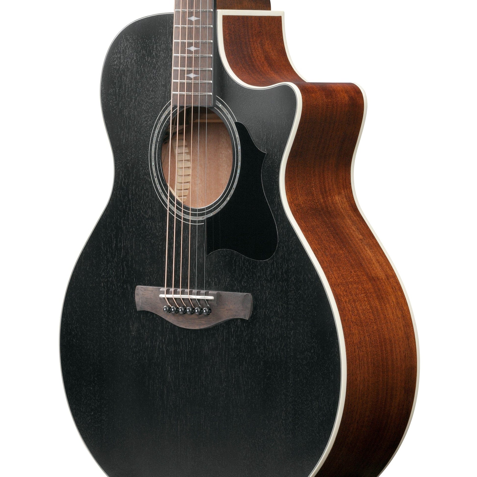 Ibanez AE140WKH Acoustic-Electric Guitar Weathered Black Open Pore Acoustic Guitars / Classical