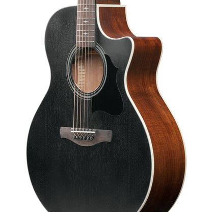 Ibanez AE140WKH Acoustic-Electric Guitar Weathered Black Open Pore Acoustic Guitars / Classical