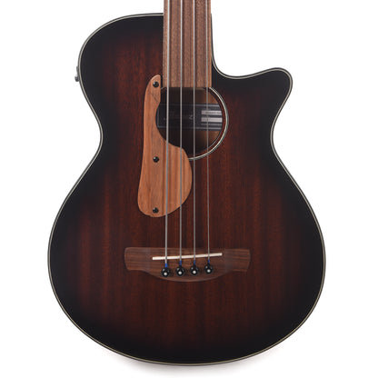Ibanez AEGB24FEMHS Fretless Acoustic-Electric Bass Mahogany Sunburst High Gloss Acoustic Guitars / Classical