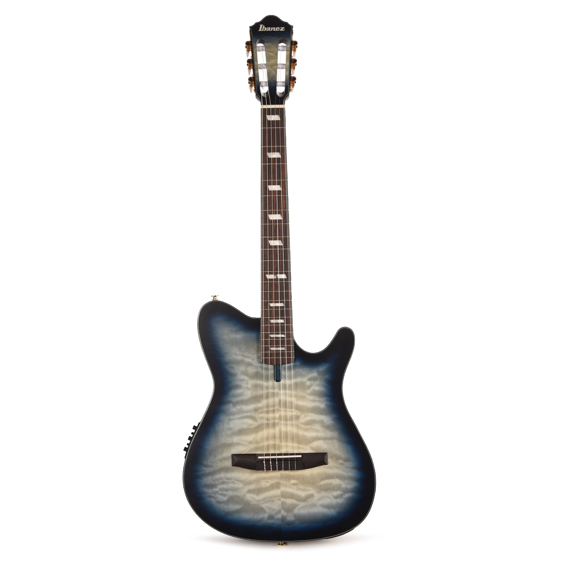 Ibanez FRH20QMNCTL Acoustic Electric Guitar Cosmic Blue Sunburst Low Gloss Acoustic Guitars / Classical