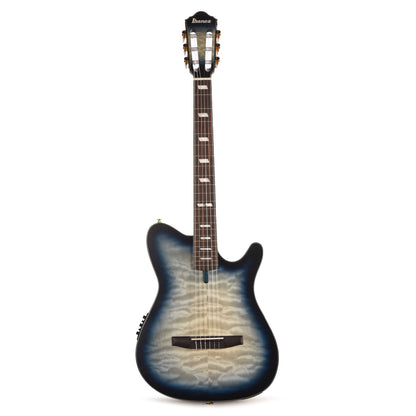 Ibanez FRH20QMNCTL Acoustic Electric Guitar Cosmic Blue Sunburst Low Gloss Acoustic Guitars / Classical