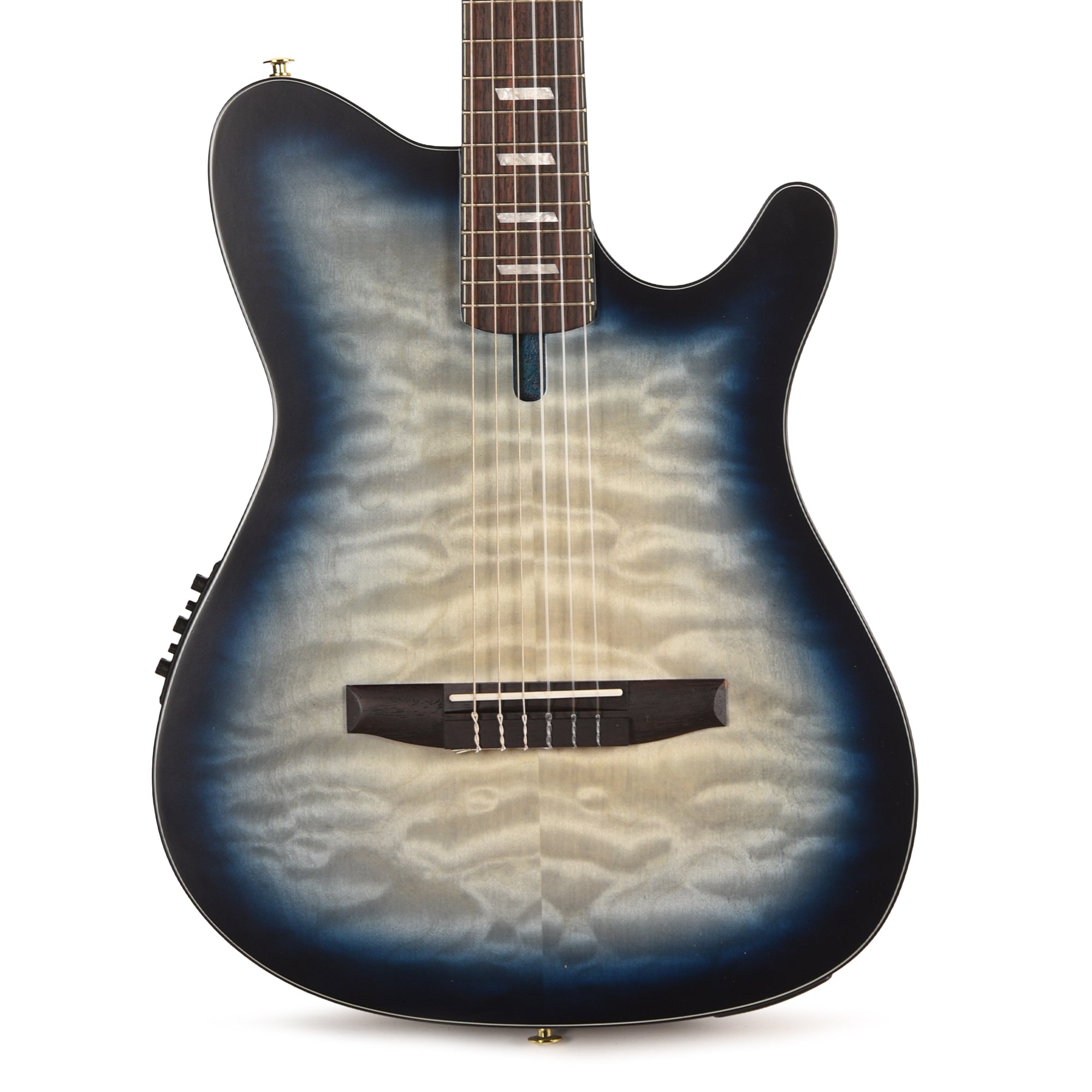 Ibanez FRH20QMNCTL Acoustic Electric Guitar Cosmic Blue Sunburst Low Gloss Acoustic Guitars / Classical