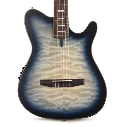 Ibanez FRH20QMNCTL Acoustic Electric Guitar Cosmic Blue Sunburst Low Gloss Acoustic Guitars / Classical