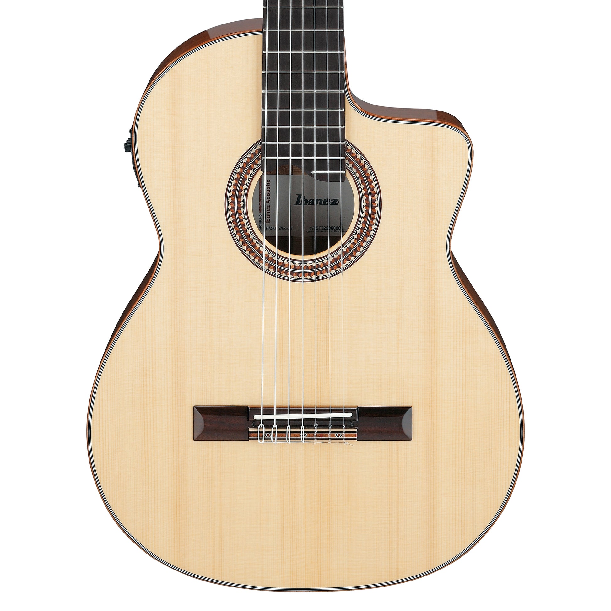 Ibanez GA3007CENT 7-String Classical Cutaway Acoustic-Electric Guitar w/ Hardshell Case Natural High Gloss Acoustic Guitars / Classical