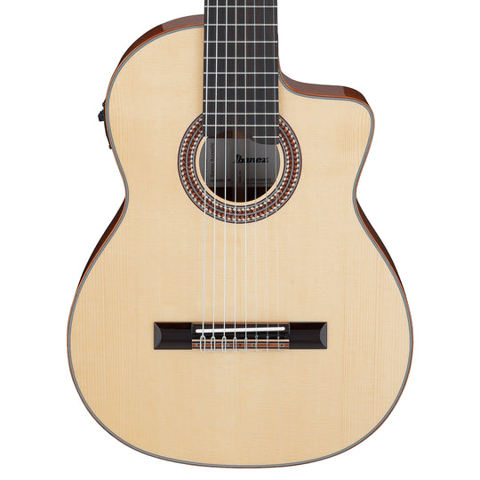 Ibanez GA3008CENT 8-String Classical Cutaway Acoustic-Electric Guitar w/ Hardshell Case Natural High Gloss Acoustic Guitars / Classical