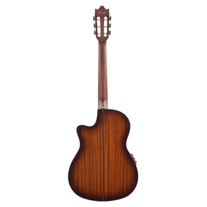 Ibanez GA35TCEVLS Thinline Cutaway Classical Acoustic-Electric Violin Sunburst High Gloss Acoustic Guitars / Classical