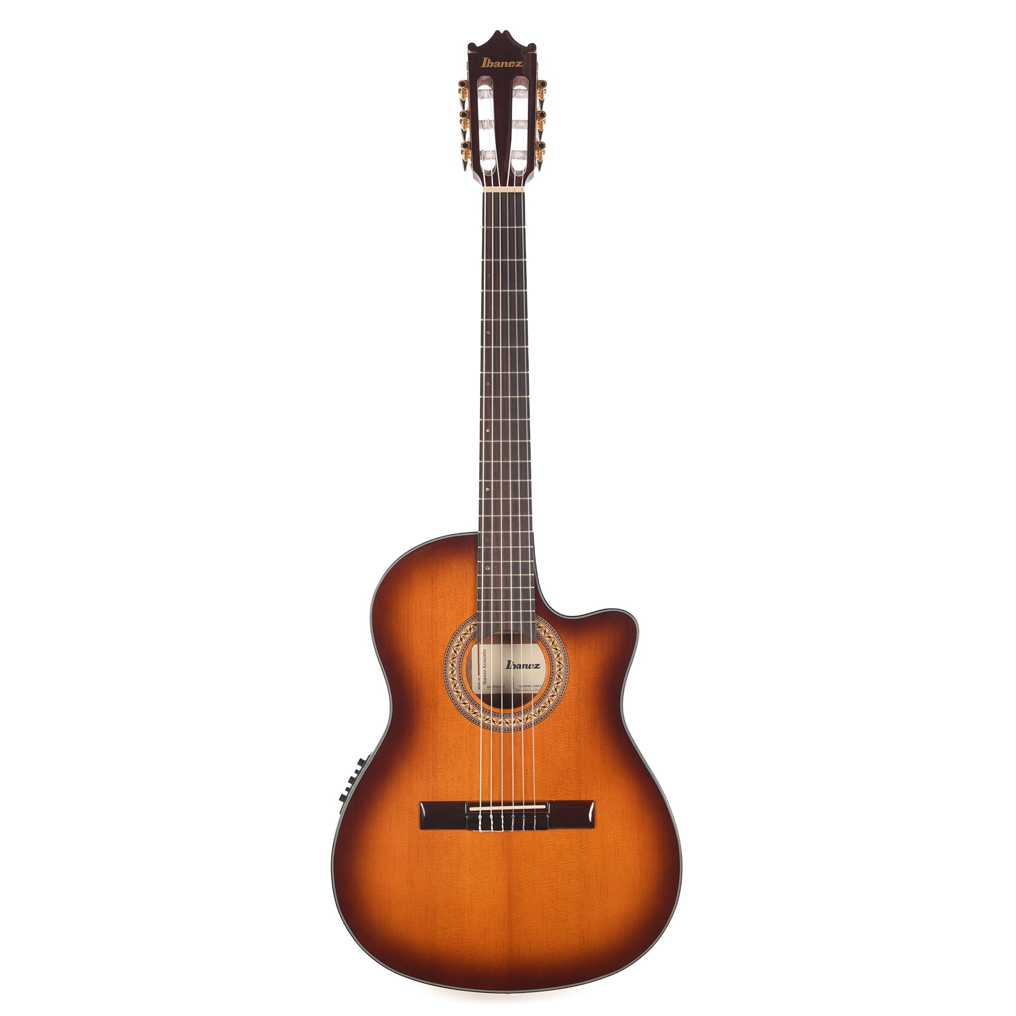 Ibanez GA35TCEVLS Thinline Cutaway Classical Acoustic-Electric Violin Sunburst High Gloss Acoustic Guitars / Classical