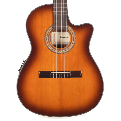 Ibanez GA35TCEVLS Thinline Cutaway Classical Acoustic-Electric Violin Sunburst High Gloss Acoustic Guitars / Classical