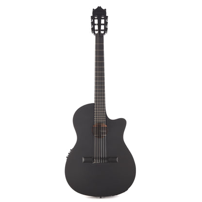 Ibanez GA621BOT Thinline Cutaway Classical Acoustic-Electric Guitar Black Out Acoustic Guitars / Classical
