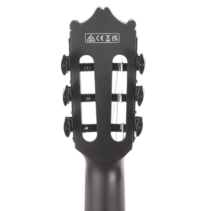 Ibanez GA621BOT Thinline Cutaway Classical Acoustic-Electric Guitar Black Out Acoustic Guitars / Classical