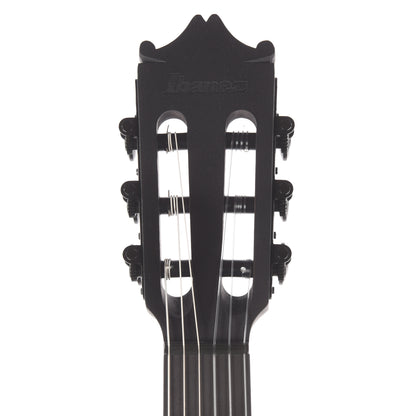 Ibanez GA621BOT Thinline Cutaway Classical Acoustic-Electric Guitar Black Out Acoustic Guitars / Classical