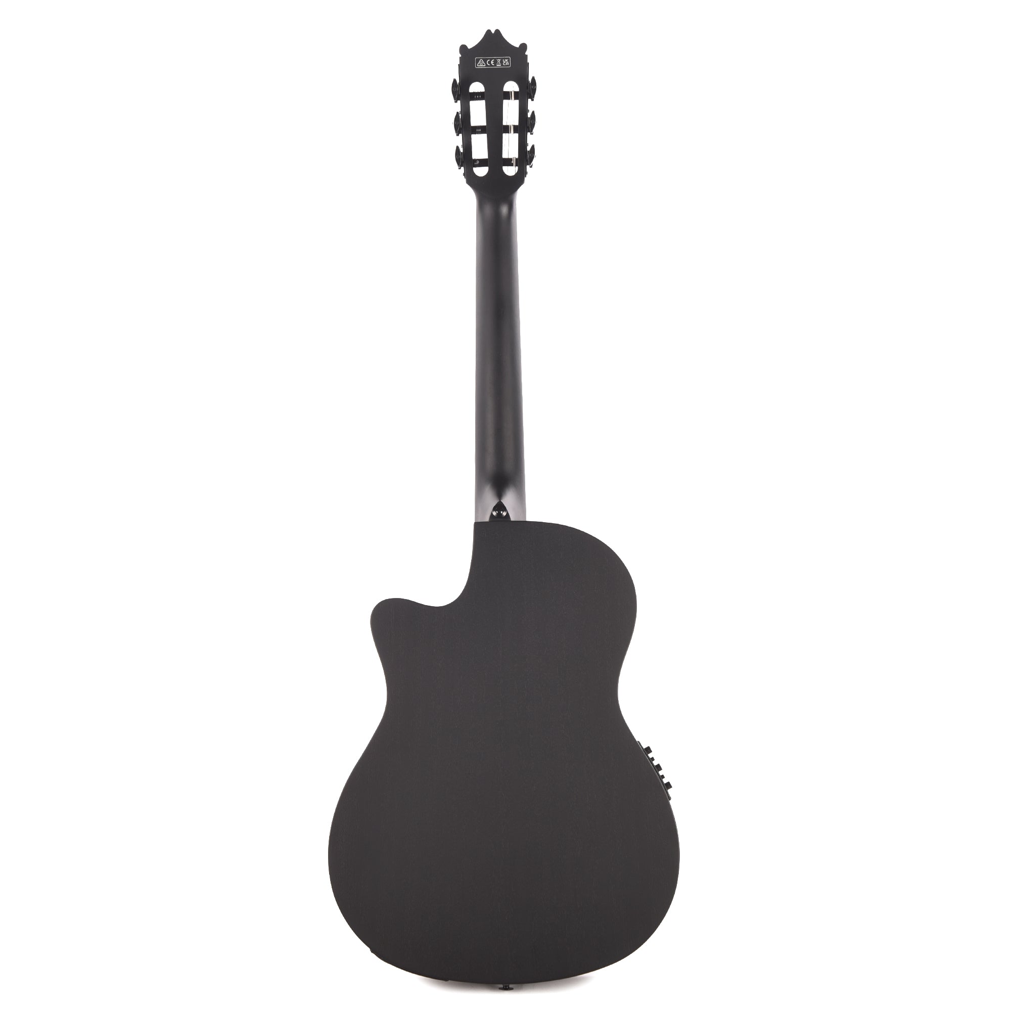Ibanez GA621BOT Thinline Cutaway Classical Acoustic-Electric Guitar Black Out Acoustic Guitars / Classical