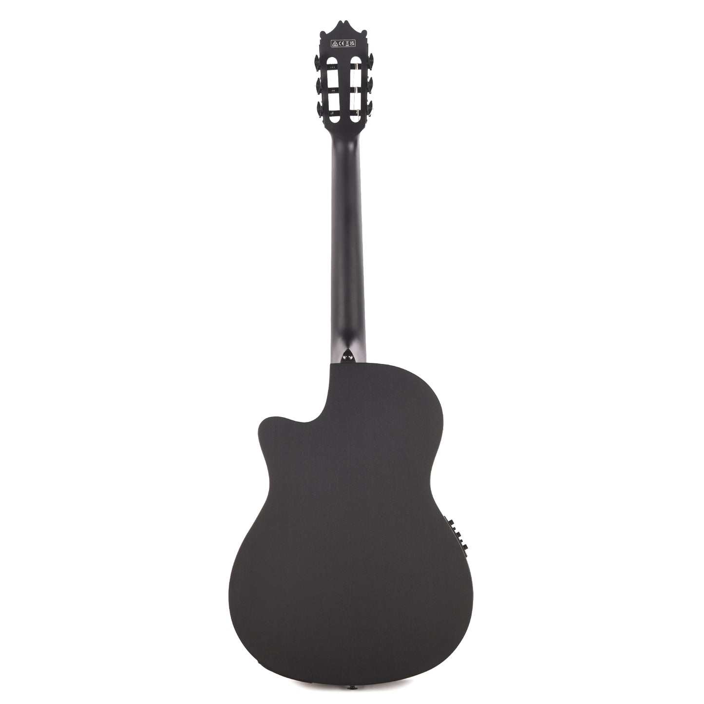 Ibanez GA621BOT Thinline Cutaway Classical Acoustic-Electric Guitar Black Out Acoustic Guitars / Classical